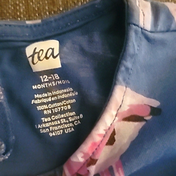 Yeah Collection Blue and Pink Flamingo Dress - Picture 2 of 4